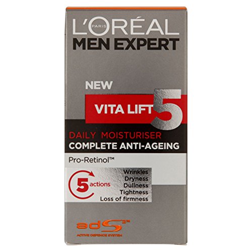 L’Oréal Men Vita Lift 5 Anti Age Total, Feuchtigkeitspflege Männer, Anti Aging Creme, 1er Pack (1 x 50 ml) - 2