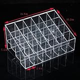Farbe: klar Material: Acryl Acryl klar kosmetik Make Up Case Lippenstift Liner Pinsel, Halter Organizer Schublade keine. 9