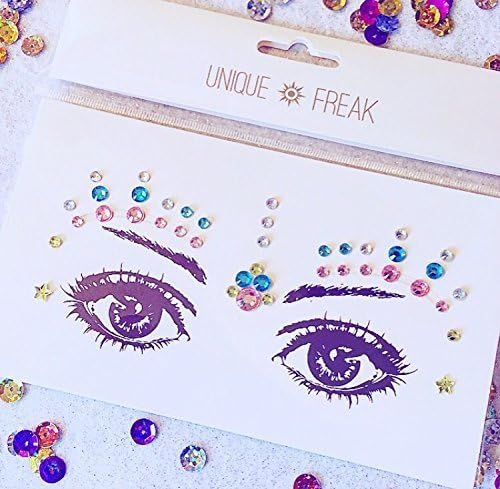 Face Gems - Unicorn Tears Festival Jewels Crystals Bindi Mermaid Rainbow from Unique Freak - Fancy Dress Up STOCKINGFILLER The Latest Must have Accessory