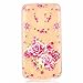 Produktbild MUTOUREN für LG K7 Transparent TPU Silikon Schutz Handy Hülle Case Cover [Kratzfeste, Scratch-Resistant] Hülle Schutzhülle Crystal Kirstall Durchsichtig Fall-Abdeckung Etui TPU Bumper Schale -Rose Rosa
