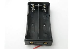 MACHSWON 18650 Batteriegehäuse-Halterung, 2 Schlitze, Parallel-Batterien, Clip-Box, 3,7 V, Haushalts-Batteriehalter