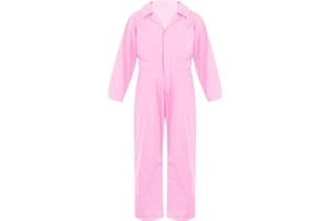 Mufeng Girls Cargo Pants Overall Mechanic Costume Carnival Fancy Dress Up Suit Jumpsuit Workwear for Stage Show