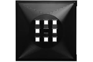 DEKAFORM Designer Regaltür als Fach-Einsatz, Regalsysteme mit Mass ca. 33,6cm x 33,6cm, Tür für Ikea Regal Expedit Kallax Nornäs - Würfel Flexi - XXXL Lutz - Quelle Raumteiler -Variation in (Schwarz)