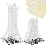 Paket enthalten: 100 Stück Docht Aufkleber, enthält 50 Packung 4 Zoll lange Dochte und 50 Pack 6 Zoll lange Dochte