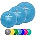 Produktbild [3Stück] Pilates Bälle »Balle« jeweils in 18cm / 23cm / 28cm Durchmesser : Der ideale Gymnastikball für Beckenübungen, Stärkung der Bauchmuskulatur und partielle Massage. Erhältlich in aktuellen Trendfarben : himmelblau