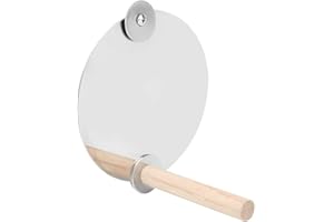 YOUTHINK Papageien Stehwerkzeug, Edelstahl Vogelköfig mit Spiegel Stehstange Haustier Papageienbarsch Spielzeug Vogelköfig-Zubehör Spielzeug sehr praktisch für Papageientauben