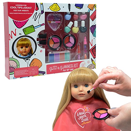 The New York Doll Collection E156 Ensemble de Maquillage Lavable pour poupées et Enfants Multicolore