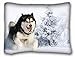 Produktbild Kotdeqay Customize Funny Throw Pillows Cover Case Standard Cases Cushion Cover Pillowcasess Animals Eskimo Dog Snow Tree 20" 30" for Home,Indoor,Bed,Garden,Car,Office,Sofa Decor