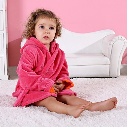 MICHLEY Baumwoll Tier Dinosaurier Stil Bademantel Kapuze Babytuch - 5