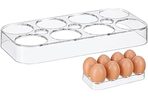 Operitacx Boîte De Rangement Pour Œufs En Plastique Pp 8 Compartiments Pour Réfrigérateur - Support Pratique Et Protection Anti-Collision Des Œufs
