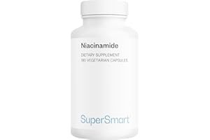Supersmart - Niacinamide - Forme de Vitamine B3 (Niacinamide) - Contribue à Améliorer la Fonction Cognitive | Sans OGM - 180 Capsules Végétariennes