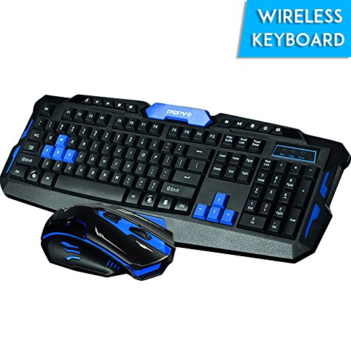 Preisvergleich Produktbild Gaming Tastatur-Maus Set Wireless Kabellos 2.4Ghz