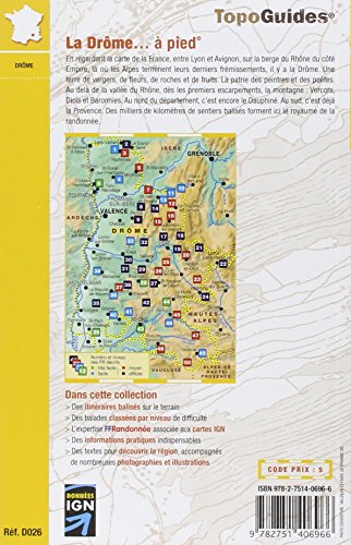 La Drôme à pied : 50 promenades et randonnées