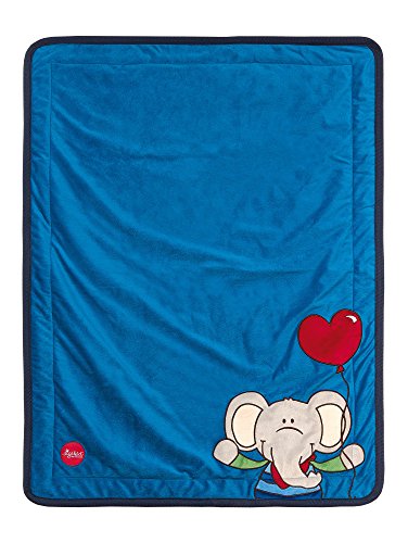Preisvergleich Produktbild sigikid, Jungen, Kuscheldecke Elefant, Lolo Lombardo, Blau, 41557