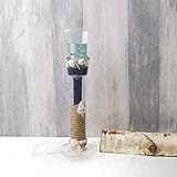  Windlicht Glas maritim, Kerzen Glas maritim, Windlicht Sommer, Kerze, Tischdekoration