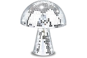 HIQE-FL Boule À Facettes Champignon,Boule Disco Champignon,Boule Disco Champignon Miroir,Boule Réfléchissante Boule Disco,Boule À Facettes pour Fête