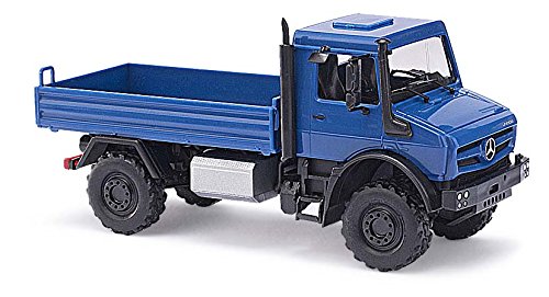 Preisvergleich Produktbild Busch 51002 - MB Unimog U 5023 / Pritsche CMD, Fahrzeug, blau