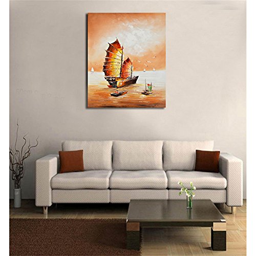 Raybre Art® 50 x 60 cm Pintura al óleo 100% Pintada a mano de cuchil