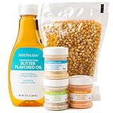 Nostalgia KPK400 Popping Corn, Oil & 3-Seasonings Theater Popcorn Kit by...