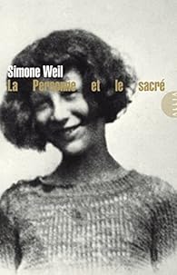 La Personne Et Le Sacre Simone Weil Babelio