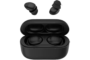 XMENHA Unsichtbare Kopfhörer kabellos Bluetooth Mic kleinste Mini wireless Ohrhörer versteckte winzige Headphones klein für die Arbeit Noise Cancelling Sleepbuds Schlaf Hörer für Seitenschläfer Schwarz