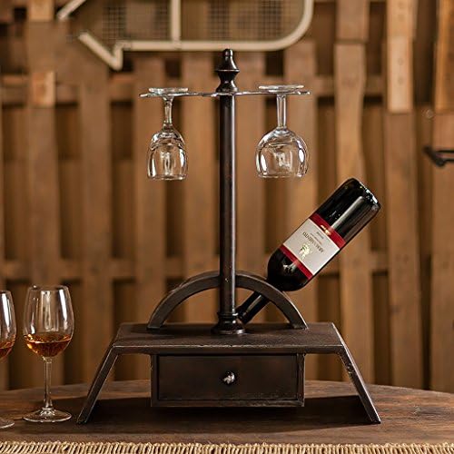 Wine Rack Retro Nostalgic Red Wine Glass Rack Wine Rack Vendor Bar Creative Rake Wine Holders Racks Wine Holders Wine Racks