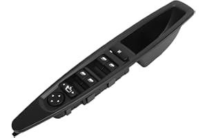 VOBOR Interruptor de Control de Ventanilla Eléctrica Principal, Reemplazo del Interruptor de Ventanilla Eléctrica Principal para Citroen C4 2004 a 2010