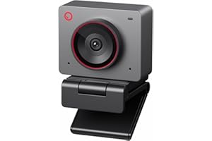 ‎OBSBOT OBSBOT Meet 2-4K Webcam for PC with 1/2" Sensor, AI Framing & Autofocus, Beauty Mode, Lightweight, HDR, Webcam with Microphone, 60 FPS, Web cam for Streaming, Meeting, Gaming, etc. (Space Grey)