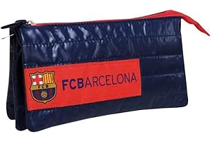 CYPBRANDS FC BARCELONA - Estuche Portatodo con Funda Triple, con Cremallera, Color blaugrana, Producto Oficial (CyP Brands)