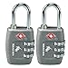 Texas USA - TSA Lock - Pack of 2 Dark Grey Locks - Mandatory for US Customs ( ONLY ORIGINAL BRANDED LOCK ONLINE ! ) RS.650.00