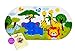 Salinka - Anti Slip Baby Bath Mat - Many Suction Cups - Durable PVC - Colourful Design - Handy Bag for Easy Transport - Free Ebook