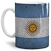 Produktbild Tassendruck Flaggen-Tasse Argentinien Retro-Style - Kaffeetasse/Mug / Cup - Qualität Made in Germany