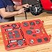 Produktbild Jago Universal Bremskolbenrücksteller 22-teilig | 2 x Spindel, 17 x Adapter, 2 x Rückhalteplatten | Bremsbacken-Set, Kolbenrücksteller Werkzeug