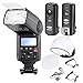 Produktbild Neewer® Professionelle Speedlite Blitzgerät E-TTL * High-Speed-Synchronisation * Blitz Set für Canon EOS 650D 600D 1100D 1000D 550D 500D 450D 400D 5D, Canon Rebel T3 XS T4i T3i T2i T1i Xsi Xti, Mark III 5D Mark II 7D 60D 50D 40D 30D DSLR-Kameras, beinhaltet: Neewer Pro E-TTL NW680 Blitzgerät + Funkauslöser + 2 Kabel (C1-C3 + Kabel-Kabel) + Hart & Weich Blitz-Diffusor + Objektivdeckelhalter