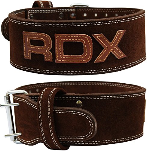 RDX Powerlifting Gewichthebergürtel Rindsleder Bodybuilding Crossfit Fitness Trainingsgürtel Gym weightlifting Belt Krafttraining - 5