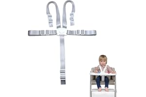 MNIIMALUXE 5 Punkt Gurt Sicherheitsgurt,Gurt,5 Punkt Gurt für Hauck Hochstuhl Gurt und Kinderwagen,Harness for Highchair,Kinder Sicherheitsgurt Gurt Tripp Trapp Stuhl,Kinderwagen Anschnallgurt,Kinderschutzgurt