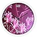 Produktbild YANFEI 12 Zoll Wanduhr Modern Kreativ Lila Traum Uhr Gesicht Wand Hängen Quarz Stumm Nicht Ticking Stille Kehren Sekunden Tägliche Notwendigkeiten Wohnzimmer Dekorativ , white