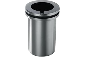 Sourcing Map Graphite Crucible, 4kg High Purity Graphite, Grooved Design, Excellent Thermal Conductivity, Special Surface Layer, Versatile Lab & Industrial Use, 1 Count