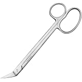 DBOO Set di 6 forbici per fiori e unghie, in acciaio inox, per