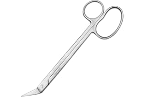 May Nożyczki do paznokci z długim uchwytem – 19,9 cm – długie nożyczki do pedicure – proste nożyczki do paznokci u stóp – ząbkowane ostrze – stal nierdzewna