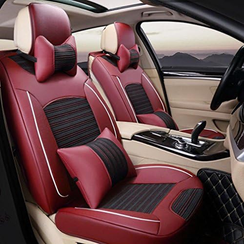 DD Ice Silk 3D Car Four Seasons Cushion Universal Car Seat Cover , Rose Red,rose red