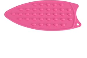 Asixx Almohadilla de Silicona, Almohadilla de Plancha,con Orificio para Colgar,para Colocar Planchas,Platos Y Tazas(Rosa)
