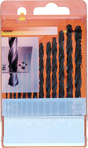 kwb HSS Metallbohrersatz 13-teilig 429040 (DIN 338, Ø 1,5 – 6,5 mm + 3,3 und 4,2 mm ) - 2