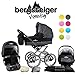 Bergsteiger Venedig Retro Combination Pram 3-in-1 System; car seat; (10-piece mega set; 8 colours)