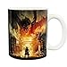Produktbild Der Hobbit die Schlacht der fünf Heere - Keramik Tasse - Smaugs Laketown - toll und stabil verpackt in einer Blisterbox!