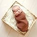 Ouneed Newborn Baby Fur Backdrop Flannel Receiving Blanket (Beige)