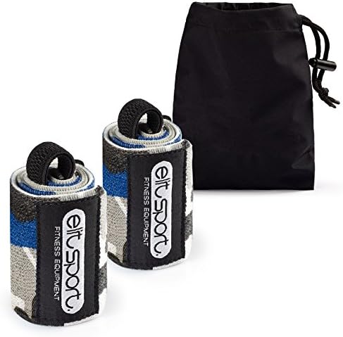 ELIT SPORT SupportSystem Wrist Wraps | 18" (45 cm) Heavy Duty Wrist Wraps | Crossfit | Weightlifting | Powerlifting | Kettlebells | PressUps & PullUps - Ideal Protection for Wrists - Unisex - Includes FREE Carry Bag -1 Year Warranty