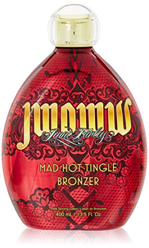 Jwoww Mad Hot Tingle Bronzer Dark Tanning Lotion Yogurt Base Infused With Black Currant Oil And Pear 400ml - 