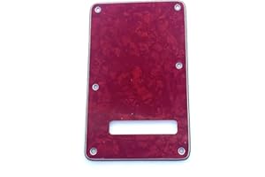 Dopro Strat gitara tylna płyta ST Trem Tremolo osłona pasuje do USA/meksykańskiego standardowego błotnika Stratocaster czerwona perła