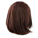 Imported Womens BOBO Bangs Short Hair Wig Shoulder Length Straight Brown Wigs-54002075MG RS.1050.00